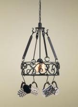 Hi-Lite MFG Co. H-90Y-D-BR47 W/SDL W/CI - 1- Lite Pot Rack W/Copper Insert
